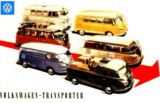 Volkswagen Kombi coloridas
