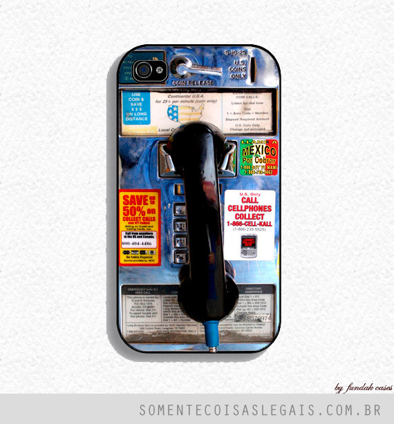Skin para iPhone e iPod com foto de orelhão