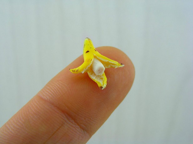 banana em miniatura