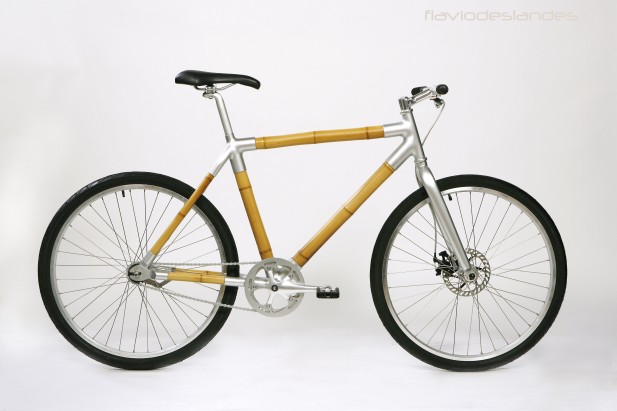 bicicleta de bambu