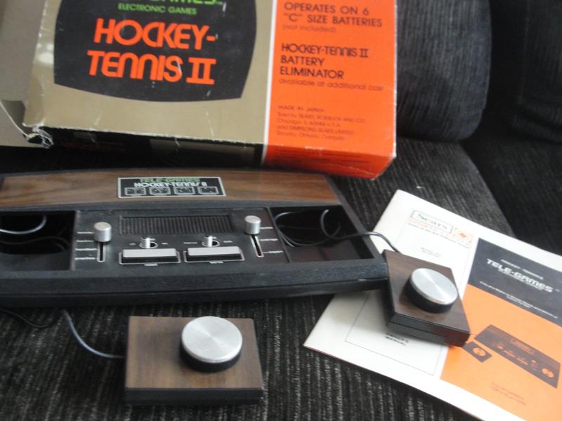 Videogame antigo - Sears Hockey Tennis - 1976