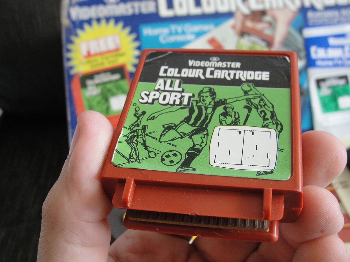 Videogame antigo - Cartucho de jogo para o VideoMaster Color Cartridge