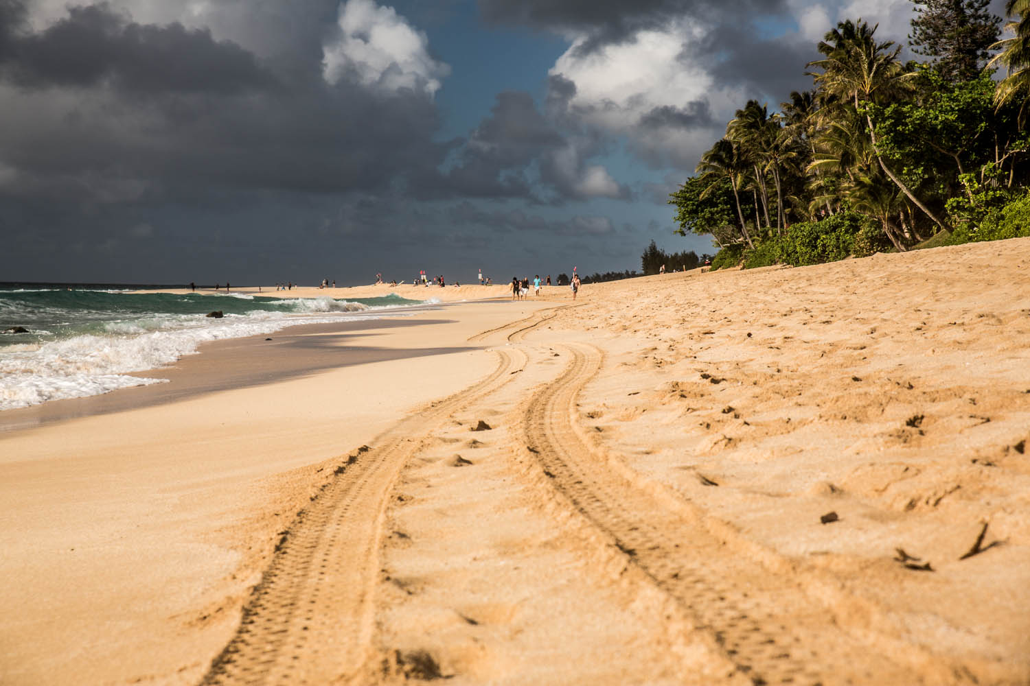 Praia na ilha de Oahu - Havaí