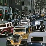 Nova York em vídeo colorido de 1939