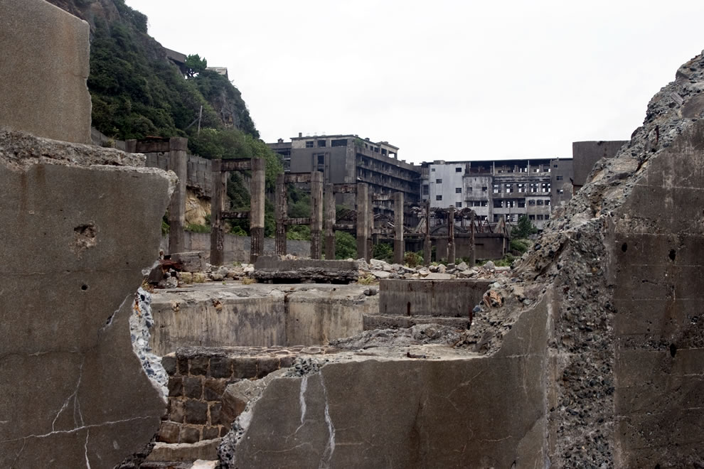 Lugares abandonados - ilha de Hashima (8)