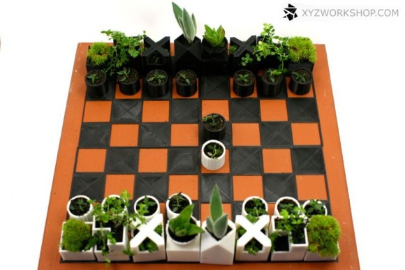 Xadrez com plantas - impressora 3D (3)