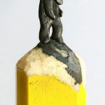 8 esculturas feitas de grafite na ponta de um lápis