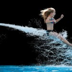 Fotógrafa registra a diversão em um parque aquático de um jeito diferente