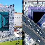 Ilusão de óptica: grafite em 3D abre imensos portais para outras dimensões
