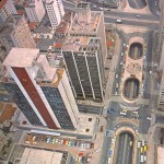 Foto aérea mostra São Paulo no início dos anos 80