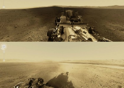 Fã de Marte cria imagem panorâmica em 360º a partir de fotos do Curiosity