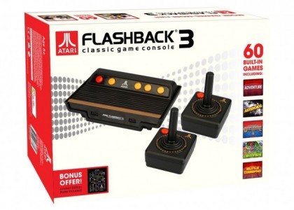 Videogame retrô: Novo Atari com 2 controles e 60 jogos na memória
