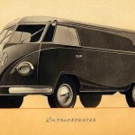 Volkswagen Kombi retrô, antiga e vintage