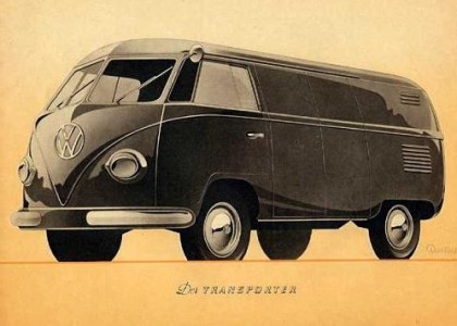 Volkswagen Kombi retrô, antiga e vintage