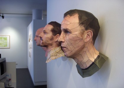Incríveis rostos de papel em 3D