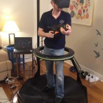 Realidade virtual: jogo controlado por esteira rolante que permite movimentos em 360º