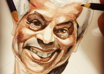Ilustrador carioca desenha os grandes mestres sambistas da música brasileira