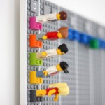 Marque o tempo em um divertido calendário de Lego