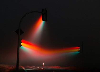 Você nunca viu a luz de um semáforo dessa maneira