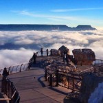 Fotos incríveis: as nuvens desceram do céu e tomaram conta do Grand Canyon