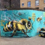 Grafiteiro se especializou em desenhar abelhas pelos muros de Londres