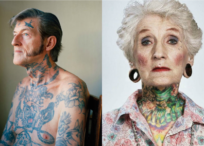 Eles se tatuaram quando jovens e mesmo depois de décadas parecem não se arrepender!