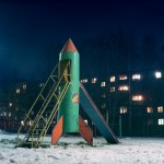 Antigos playgrounds russos em forma de foguete são ruínas da corrida espacial
