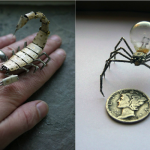 Ele cria mini insetos mecânicos com peças de relógio e nos leva para o mundo da ficção científica!