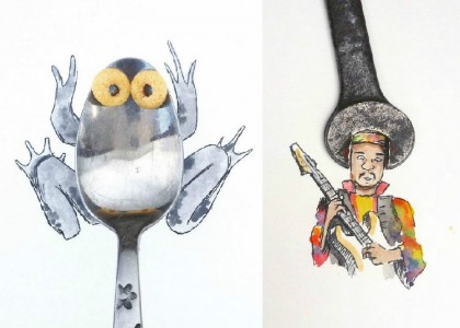 Mais um artista brilhante usa objetos do cotidiano para compor suas ilustrações