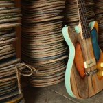 Designer transforma skates velhos em lindas guitarras coloridas