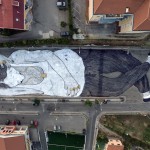 Grafite gigante ocupa um quarteirão inteiro na Itália