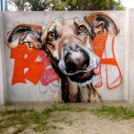 Esse grafiteiro se dedicou a espalhar pinturas de cães em muros de Barcelona