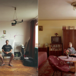 Ele fotografou a vida em apartamentos idênticos de um mesmo prédio