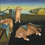 Essa artista coloca seu gato dentro de pinturas famosas